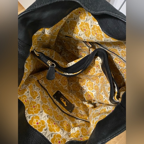 Emma Fox large leather and suede shoulder bag - Picture 3 of 9